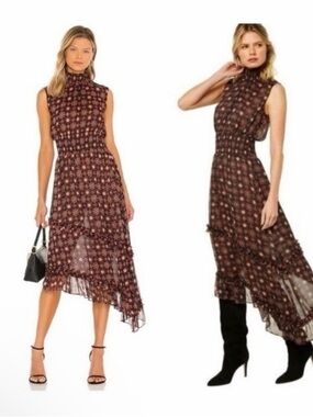 Misa Los Angeles Asymmetrical Shalom Dress XS